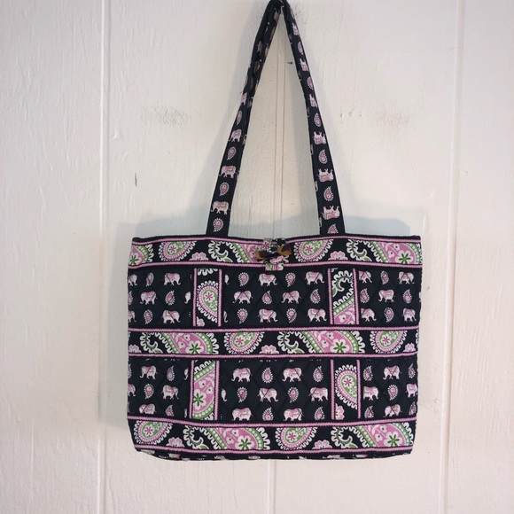 Vera Bradley pink elephant tic tac tote toggle - Picture 6 of 6